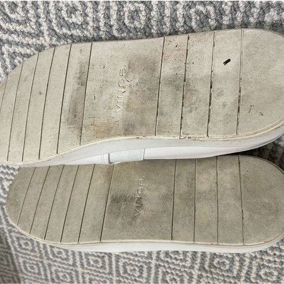 Vince white leather slip on sneakers - Picture 6 of 6